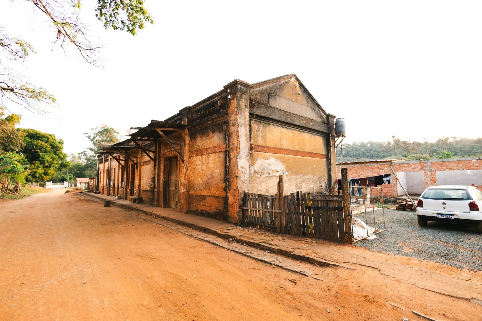 Historic street in a quiet Eastern Cape university town at golden hour